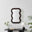 Liora Walnut Wood Medium 90x60cm Rectangle Wavy Wall Mirror