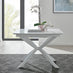LIRA 100 Extending Dining Table and 4 Black Milan Chairs