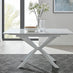 LIRA 100 Extending Dining Table and 4 Mustard Milan Chairs