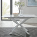 LIRA 100 Extending Dining Table and 4 Mustard Milan Chairs