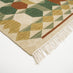 Liv Green, Red & Yellow Kilim Patterned Rug 120x170cm