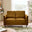 Logan Amber Orange Fabric 2 Seater Sofa