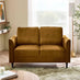 Logan Amber Orange Fabric 2 Seater Sofa