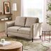 Logan Beige Fabric 2 Seater Sofa