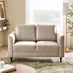 Logan Beige Fabric 2 Seater Sofa