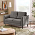 Logan Silver Grey Fabric 2 Seater Sofa