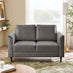 Logan Silver Grey Fabric 2 Seater Sofa