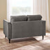Logan Silver Grey Fabric 2 Seater Sofa