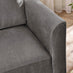 Logan Silver Grey Fabric 2 Seater Sofa