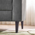 Logan Silver Grey Fabric 2 Seater Sofa