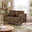 Logan Brown Faux Leather 2 Seater Sofa