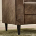 Logan Brown Faux Leather 2 Seater Sofa