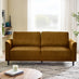 Logan Amber Orange Fabric 3 Seater Sofa
