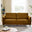 Logan Amber Orange Fabric 3 Seater Sofa