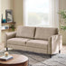 Logan Beige Fabric 3 Seater Sofa