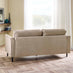 Logan Beige Fabric 3 Seater Sofa