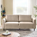 Logan Beige Fabric 3 Seater Sofa