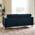 Logan Ocean Blue Fabric 3 Seater Sofa