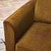 Logan Amber Orange Fabric 3 Seater Sofa