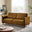 Logan Amber Orange Fabric 3 Seater Sofa