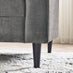 Logan Silver Grey Fabric 3 Seater Sofa