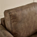 Logan Brown Faux Leather 3 Seater Sofa
