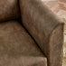 Logan Brown Faux Leather 3 Seater Sofa
