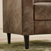 Logan Brown Faux Leather 3 Seater Sofa