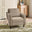 Logan Beige Fabric Armchair