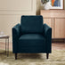 Logan Ocean Blue Fabric Armchair