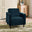 Logan Ocean Blue Fabric Armchair