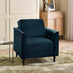 Logan Ocean Blue Fabric Armchair