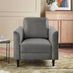 Logan Silver Grey Fabric Armchair
