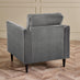 Logan Silver Grey Fabric Armchair