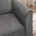 Logan Silver Grey Fabric Armchair