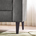 Logan Silver Grey Fabric Armchair