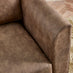 Logan Brown Faux Leather Armchair
