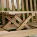 Lox 2 Seat Wood Garden Bench with Table