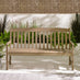 Lox 2 Seat Wood Garden Bench with Table