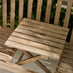 Lox 2 Seat Wood Garden Bench with Table