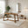 Lulworth Rectangular Walnut Effect Wood 6 Seater Dining Table