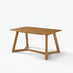 Lulworth Rectangular Walnut Effect Wood 6 Seater Dining Table