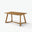 Lulworth Rectangular Walnut Effect Wood 6 Seater Dining Table