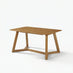 Lulworth Rectangular Walnut Effect Wood 6 Seater Dining Table