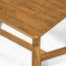 Lulworth Rectangular Walnut Effect Wood 6 Seater Dining Table