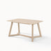 Lulworth Rectangular Whitewashed Wood 6 Seater Dining Table