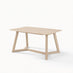 Lulworth Rectangular Whitewashed Wood 6 Seater Dining Table