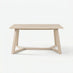Lulworth Rectangular Whitewashed Wood 6 Seater Dining Table