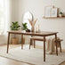 Lynton Rectangular Walnut Effect Wood 6 Seater Dining Table