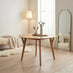 Lynton Round Walnut Effect Wood 4-6 Seater Dining Table